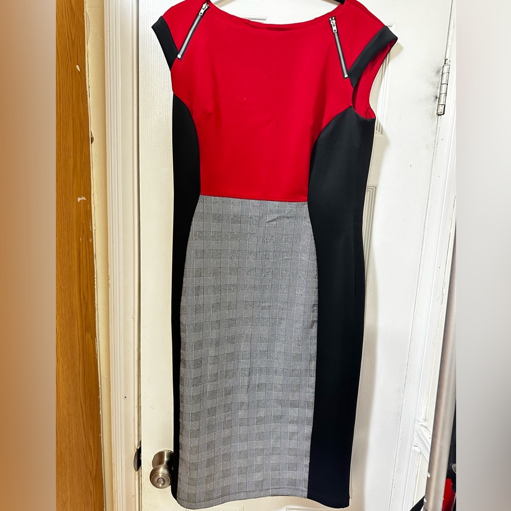 Midi Color Block Dress